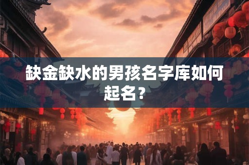 缺金缺水的男孩名字库如何起名？
