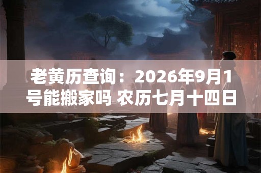 老黄历查询:2026年9月1号能搬家吗 农历七月十四日子好吗 老黄历查询:2026年9月1号能搬家吗 农历七月十四日子好吗