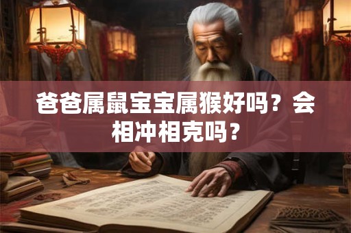 爸爸属鼠宝宝属猴好吗?会相冲相克吗? 爸爸属鼠宝宝属猴好吗?会相冲相克吗?