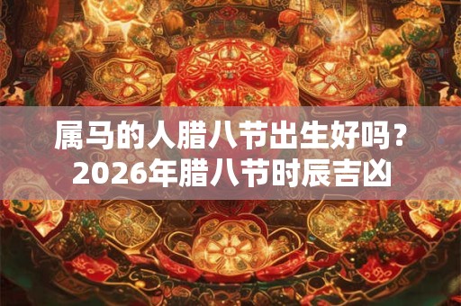 属马的人腊八节出生好吗？2026年腊八节时辰吉凶