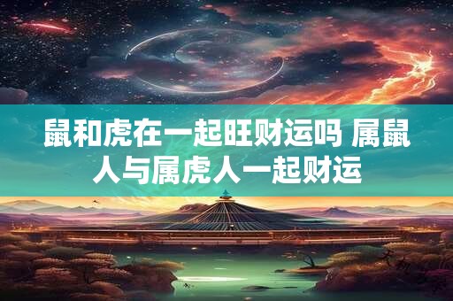 鼠和虎在一起旺财运吗 属鼠人与属虎人一起财运