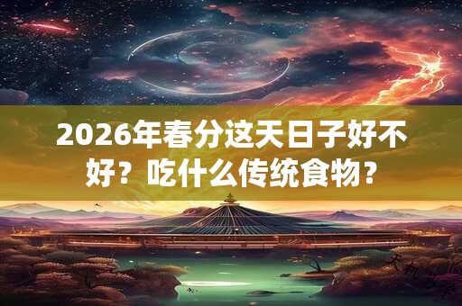 2026年春分这天日子好不好？吃什么传统食物？