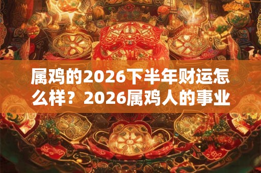 属鸡的2026下半年财运怎么样？2026属鸡人的事业运势好吗