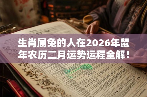 生肖属兔的人在2026年鼠年农历二月运势运程全解！