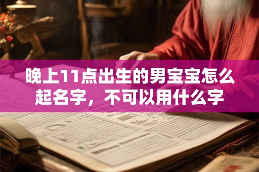 晚上11点出生的男宝宝怎么起名字，不可以用什么字