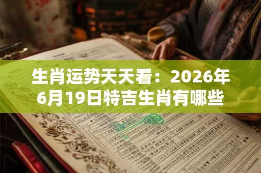 生肖运势天天看：2026年6月19日特吉生肖有哪些