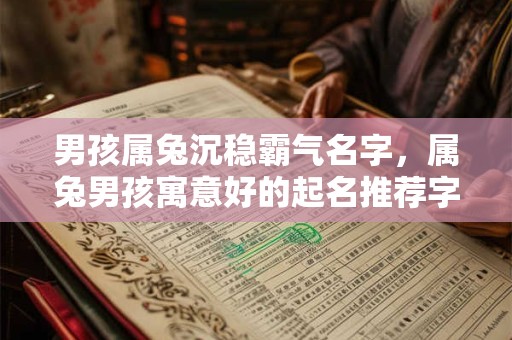 男孩属兔沉稳霸气名字，属兔男孩寓意好的起名推荐字