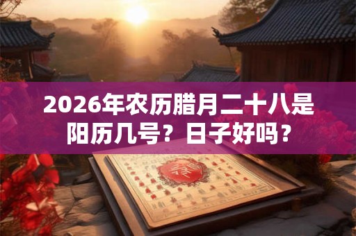 2026年农历腊月二十八是阳历几号？日子好吗？