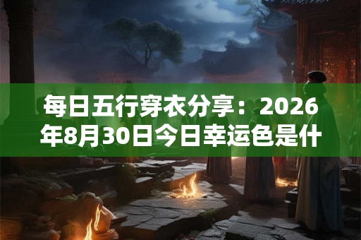 每日五行穿衣分享：2026年8月30日今日幸运色是什么