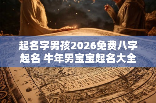 起名字男孩2026免费八字起名 牛年男宝宝起名大全集