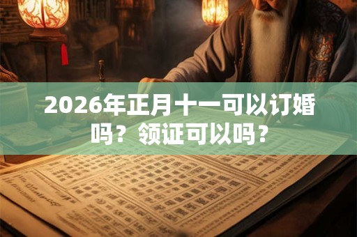 2026年正月十一可以订婚吗？领证可以吗？