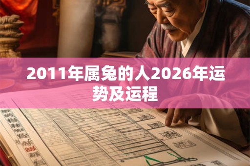2011年属兔的人2026年运势及运程
