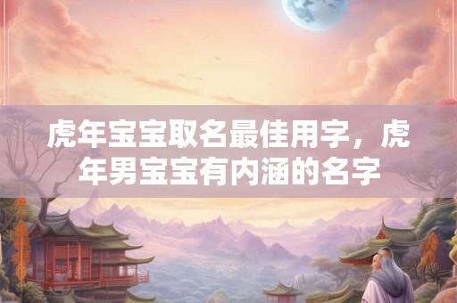 虎年宝宝取名最佳用字,虎年男宝宝有内涵的名字 虎年宝宝取名最佳用字,虎年男宝宝有内涵的名字