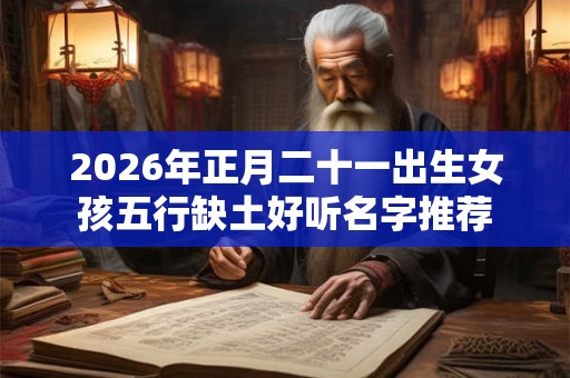 2026年正月二十一出生女孩五行缺土好听名字推荐