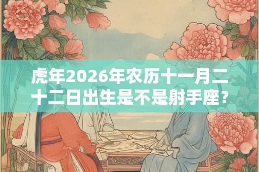虎年2026年农历十一月二十二日出生是不是射手座? 虎年2026年农历十一月二十二日出生是不是射手座?