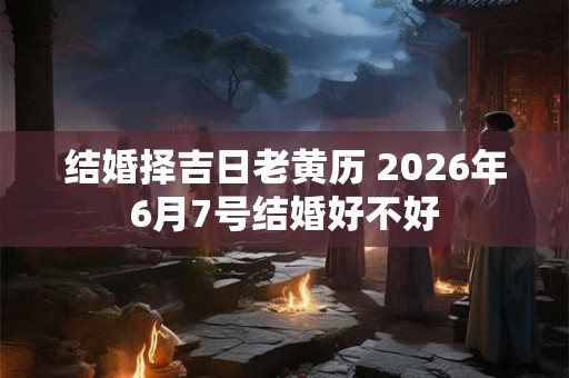 结婚择吉日老黄历 2026年6月7号结婚好不好