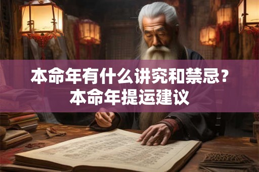 本命年有什么讲究和禁忌？本命年提运建议