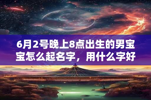6月2号晚上8点出生的男宝宝怎么起名字，用什么字好