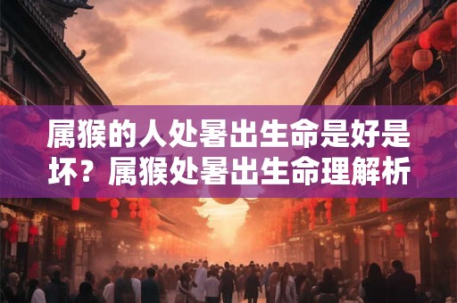 属猴的人处暑出生命是好是坏？属猴处暑出生命理解析