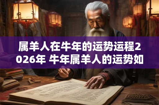 属羊人在牛年的运势运程2026年 牛年属羊人的运势如何
