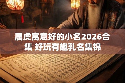 属虎寓意好的小名2026合集 好玩有趣乳名集锦