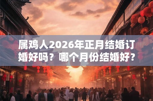 属鸡人2026年正月结婚订婚好吗？哪个月份结婚好？