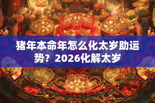 猪年本命年怎么化太岁助运势？2026化解太岁