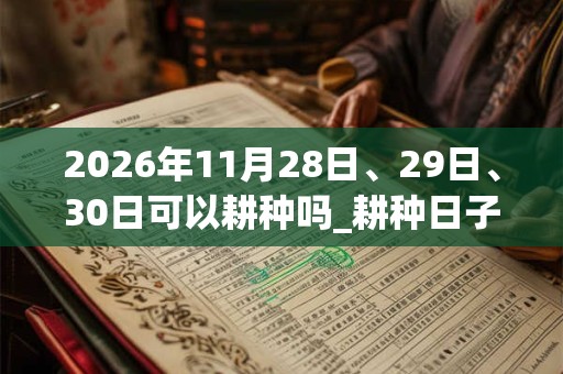 2026年11月28日、29日、30日可以耕种吗_耕种日子好吗
