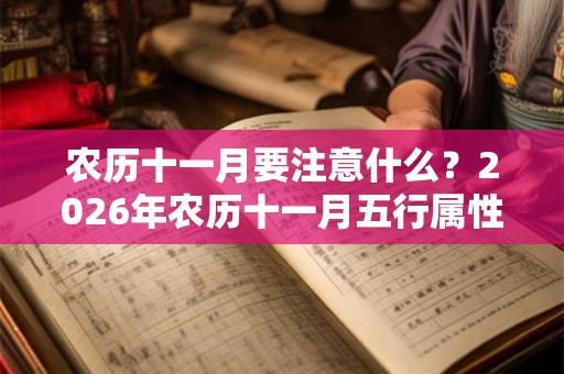 农历十一月要注意什么？2026年农历十一月五行属性