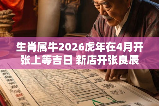 生肖属牛2026虎年在4月开张上等吉日 新店开张良辰吉日