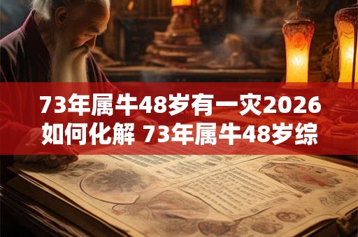 73年属牛48岁有一灾2026如何化解 73年属牛48岁综合运势