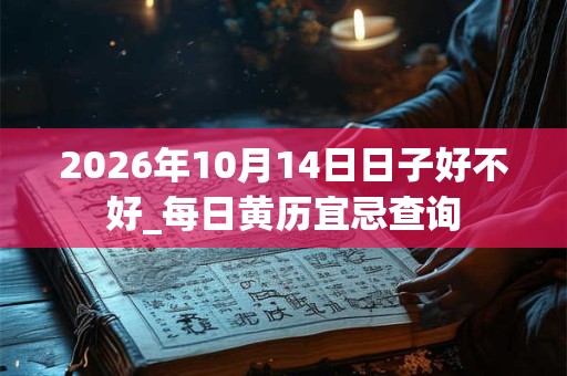 2026年10月14日日子好不好_每日黄历宜忌查询