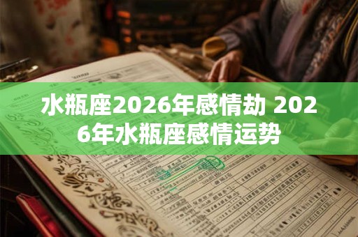 水瓶座2026年感情劫 2026年水瓶座感情运势