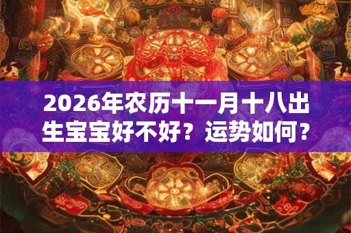 2026年农历十一月十八出生宝宝好不好？运势如何？