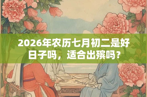 2026年农历七月初二是好日子吗，适合出殡吗？