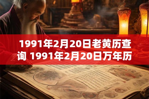 1991年2月20日老黄历查询 1991年2月20日万年历黄道吉日