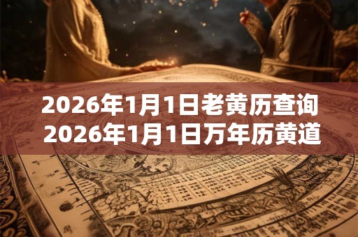 2026年1月1日老黄历查询 2026年1月1日万年历黄道吉日
