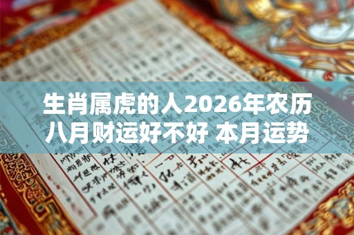 生肖属虎的人2026年农历八月财运好不好 本月运势发展不错