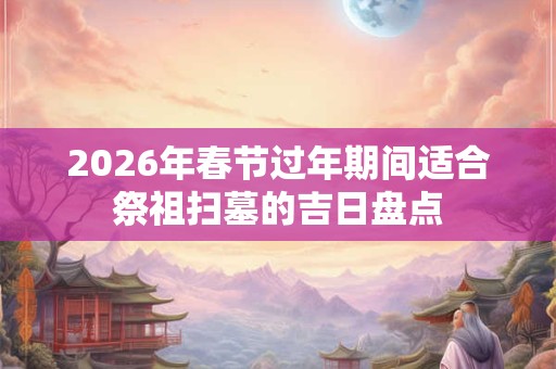 2026年春节过年期间适合祭祖扫墓的吉日盘点