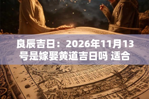 良辰吉日：2026年11月13号是嫁娶黄道吉日吗 适合出嫁吗
