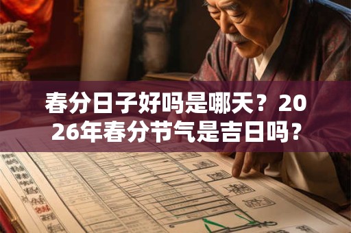 春分日子好吗是哪天?2026年春分节气是吉日吗? 春分日子好吗是哪天?2026年春分节气是吉日吗?