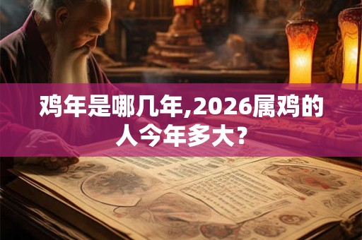 鸡年是哪几年,2026属鸡的人今年多大？