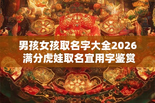 男孩女孩取名字大全2026 满分虎娃取名宜用字鉴赏