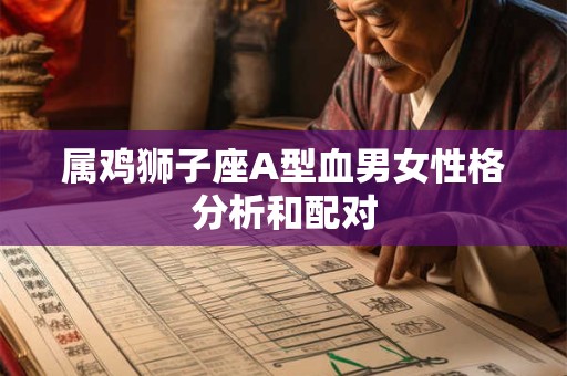 属鸡狮子座A型血男女性格分析和配对