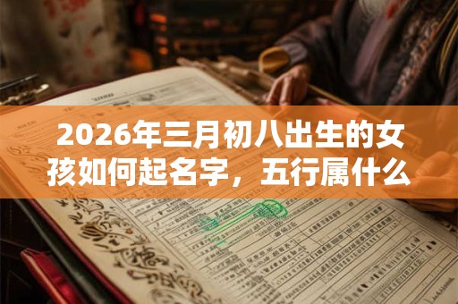 2026年三月初八出生的女孩如何起名字，五行属什么