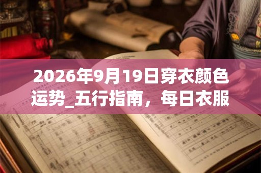 2026年9月19日穿衣颜色运势_五行指南，每日衣服颜色幸运色