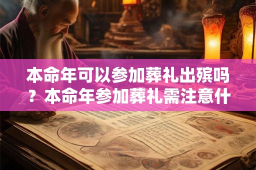 本命年可以参加葬礼出殡吗？本命年参加葬礼需注意什么？