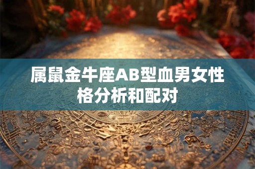 属鼠金牛座AB型血男女性格分析和配对