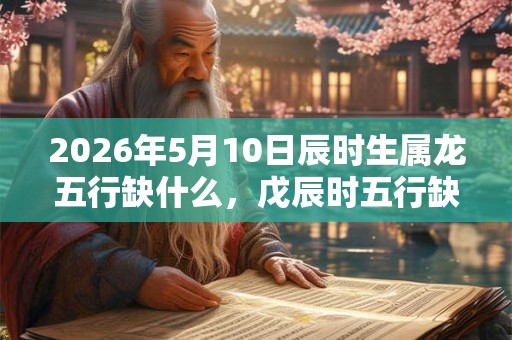 2026年5月10日辰时生属龙五行缺什么，戊辰时五行缺什么