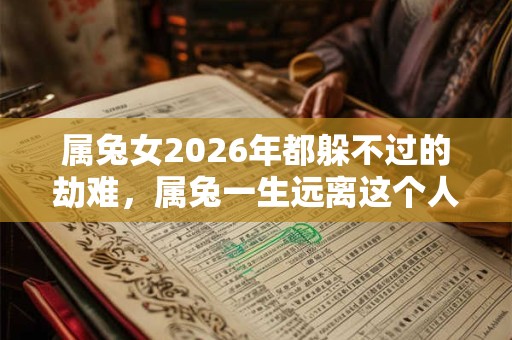 属兔女2026年都躲不过的劫难，属兔一生远离这个人